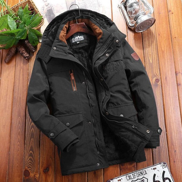 Lune London | Jacket - Plus Size - Fleece Lined - Hood - Quilted Shoulder Part - Multiple Pockets