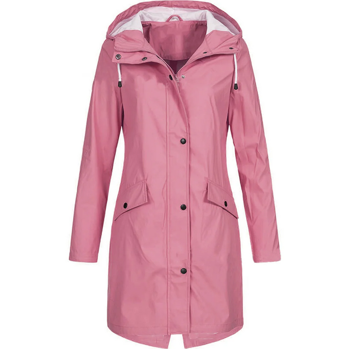 Lune London | Rain jacket - Tailored fit - Water-repellent - With hood and button closure