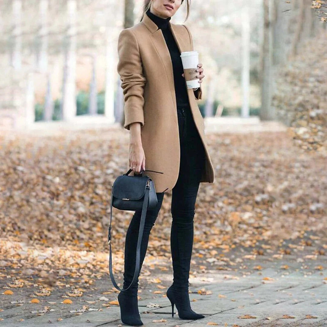 Lune London | Coat - Tailored - Wool blend - Knee length - Minimalist design