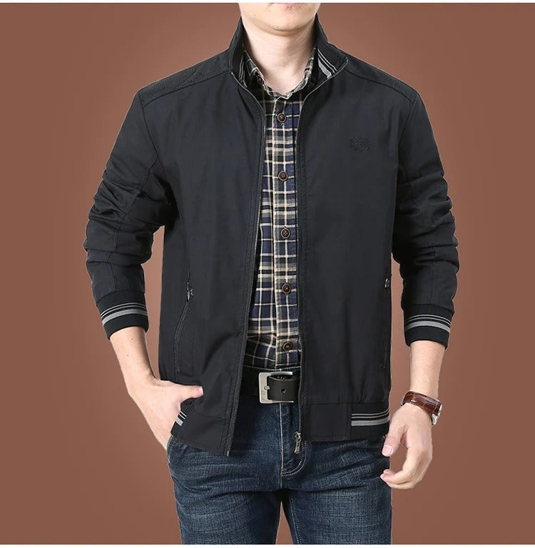 Lune London | Trendy high-collar bomber jacket - Elegant transition jacket for spring and summer