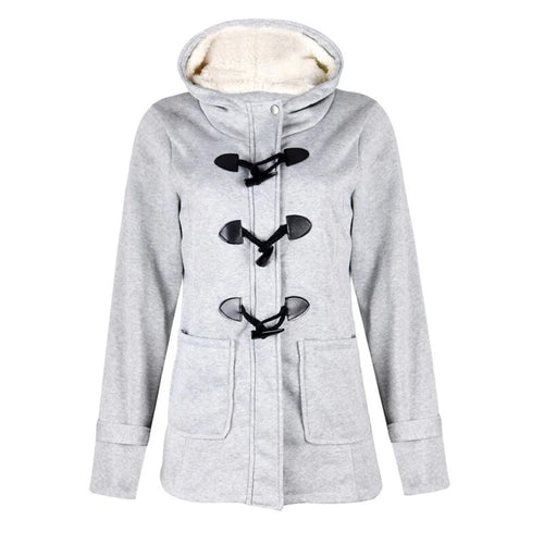 Lune London | Long coat - Tailored fit - Lined hood - Button closure and pockets