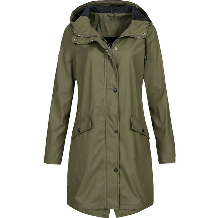 Lune London | Rain jacket - Tailored fit - Water-repellent - With hood and button closure
