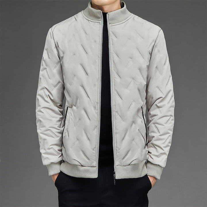 Lune London | Jacket - Synthetic Fabric - Quilted Pattern - Stand-Up Collar - Ribbed Cuffs
