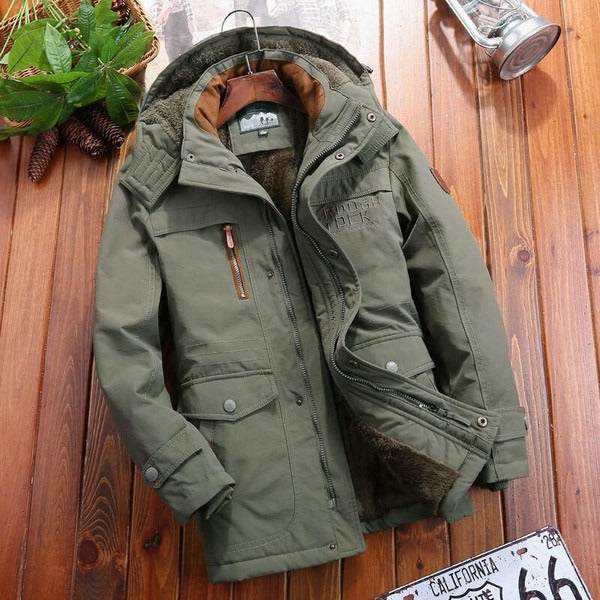 Lune London | Jacket - Plus Size - Fleece Lined - Hood - Quilted Shoulder Part - Multiple Pockets