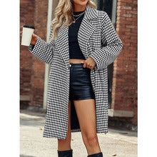Lune London | Coat - Tailored - Wool Texture - Dog Tooth - Classic Design