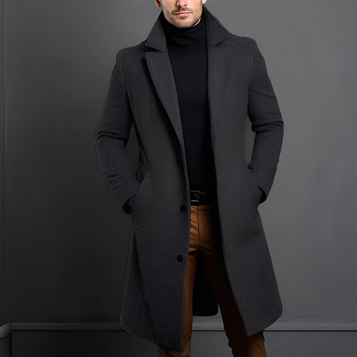 Lune London | Elegant Wool Trench Coat for Men