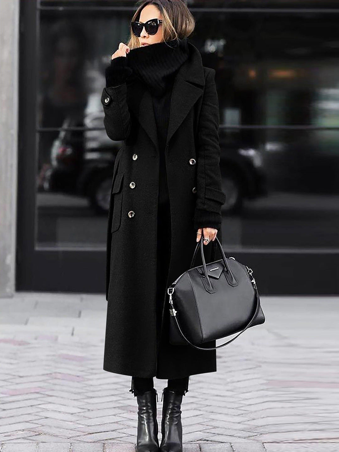 Women’s Wool Coat mit Double-Breasted Fit & Full Length | Lune London