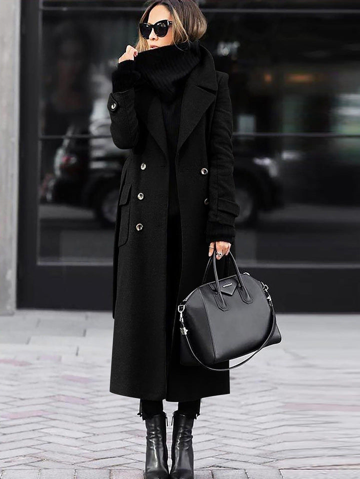 Women’s Wool Coat mit Double-Breasted Fit & Full Length | Lune London