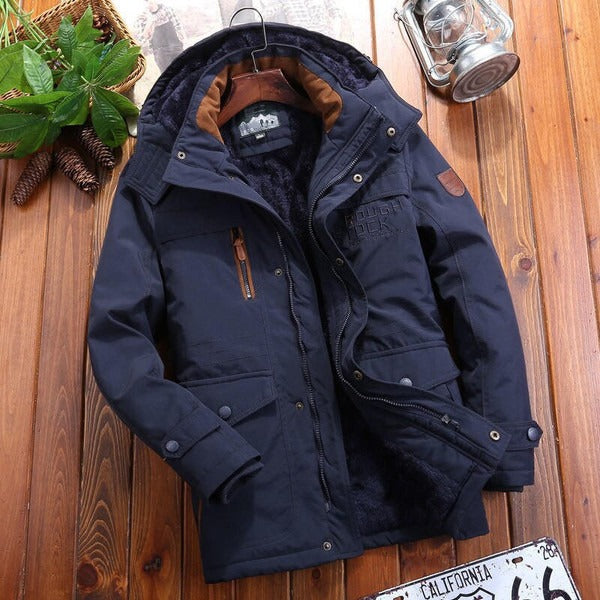 Lune London | Jacket - Plus Size - Fleece Lined - Hood - Quilted Shoulder Part - Multiple Pockets