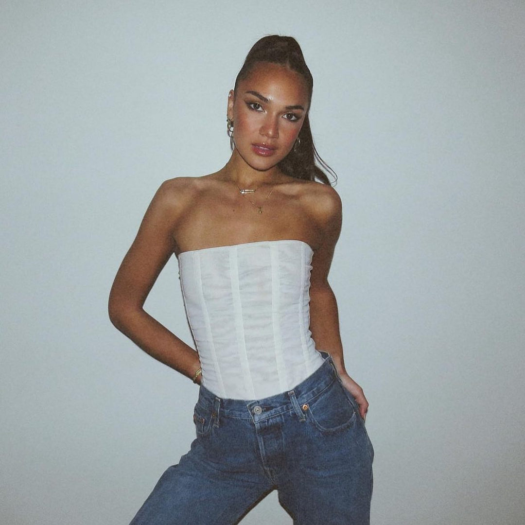 Lune London | Chiffon corset top