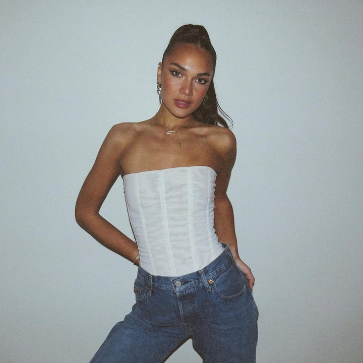 Lune London | Chiffon corset top