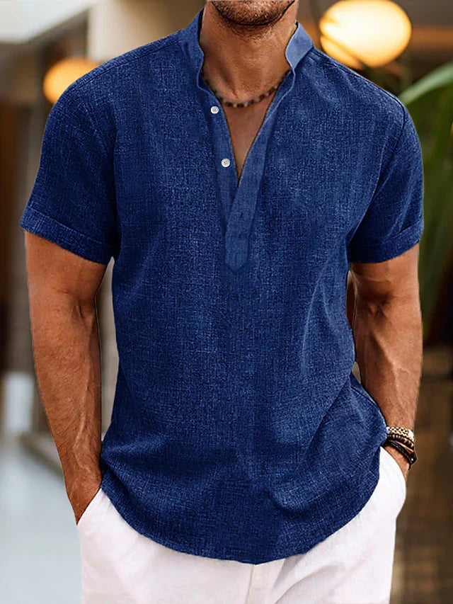 Chic und Stil | High-quality, Comfortable Men's Polo Shirt with V-neck