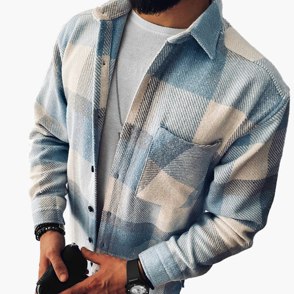 Lune London | Checked leisure shirt in a casual style - Modern shirt jacket for everyday and leisure