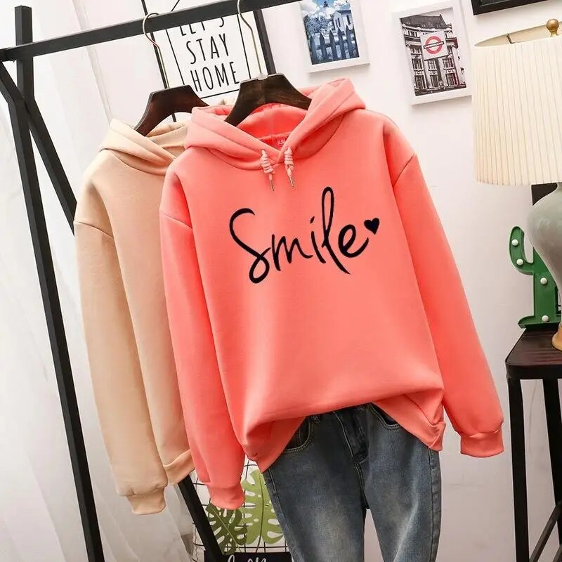Lune London | Casual Cut Smile Hoodie for Women