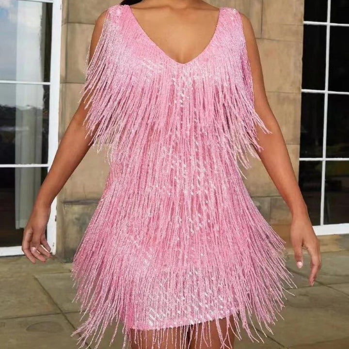 Lune London | Stylish Winter Chic Sparkling Flapper Dress for Women