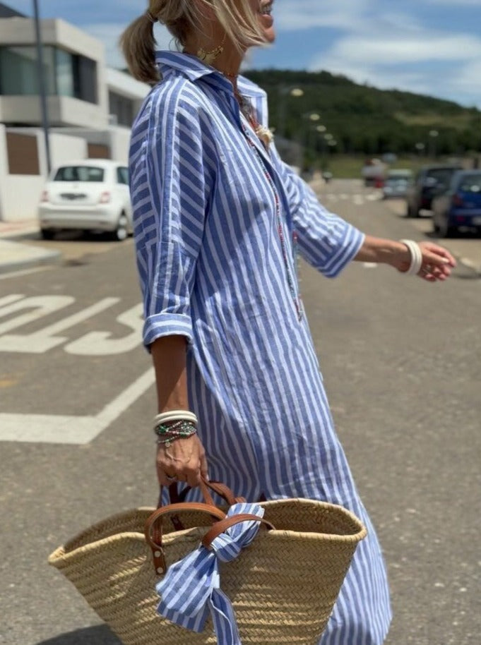 Lune London | Classic Striped Shirt Dress