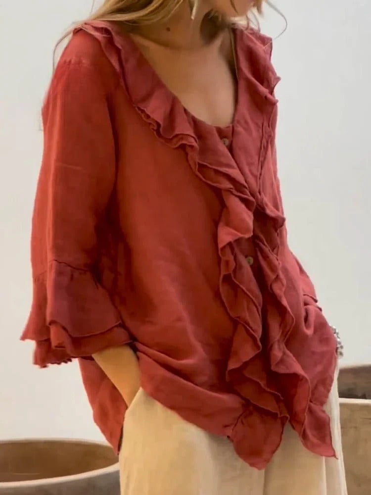 Lune London | Women's Ruffles Casual Shirt