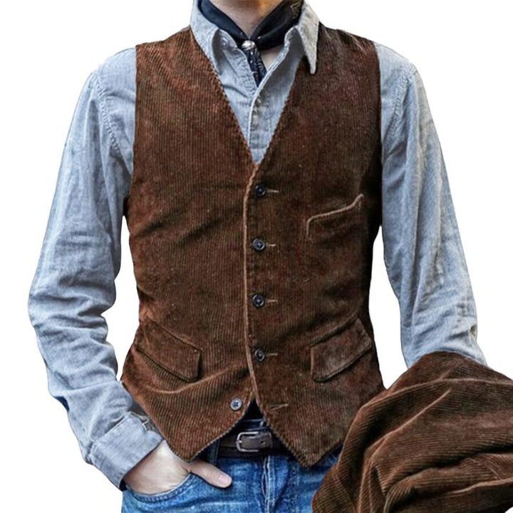 Lune London | Traditional Men's Waistcoat Made Of Corduroy