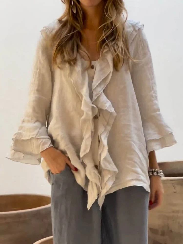 Lune London | Women's Ruffles Casual Shirt