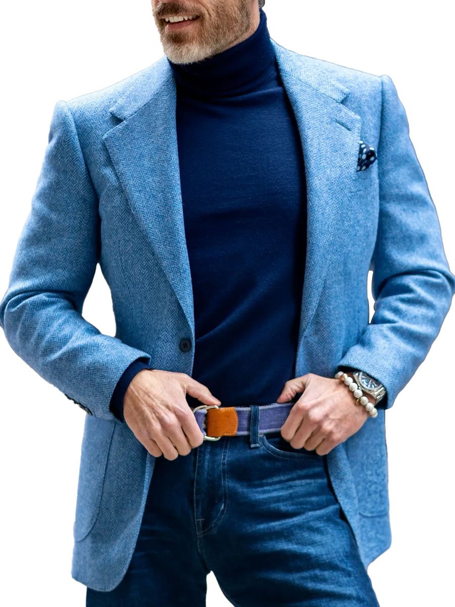 Lune London | Vintage herringbone wool jacket - Timeless style