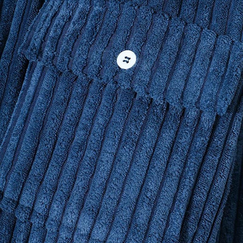 Lune London | Stylish Dark Blue Casual Corduroy Autumn Overshirt for Men