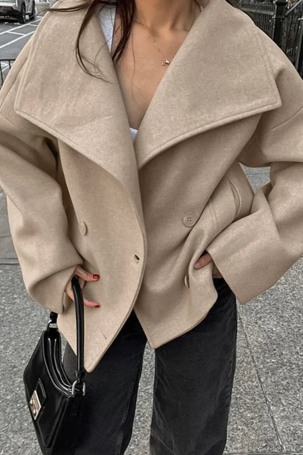 Lune London | Wool Double-Breasted Jacket
