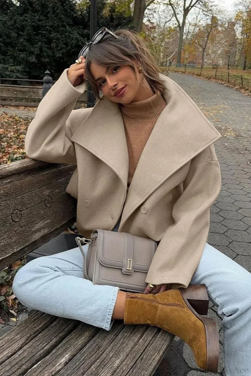 Lune London | Wool Double-Breasted Jacket