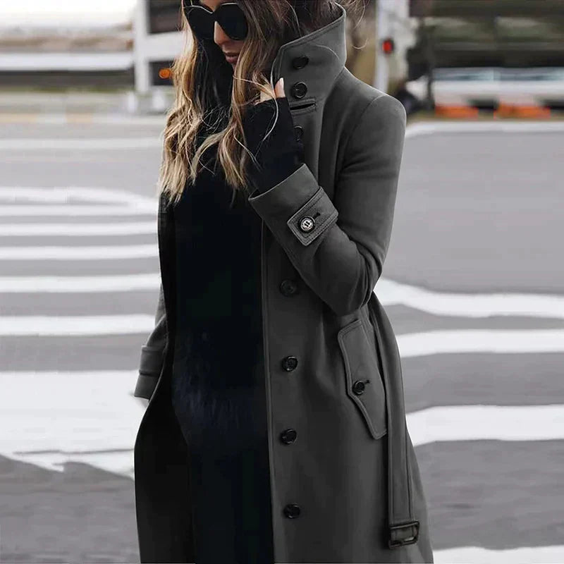 Lune London | Long Warm Trench Coat - Winter