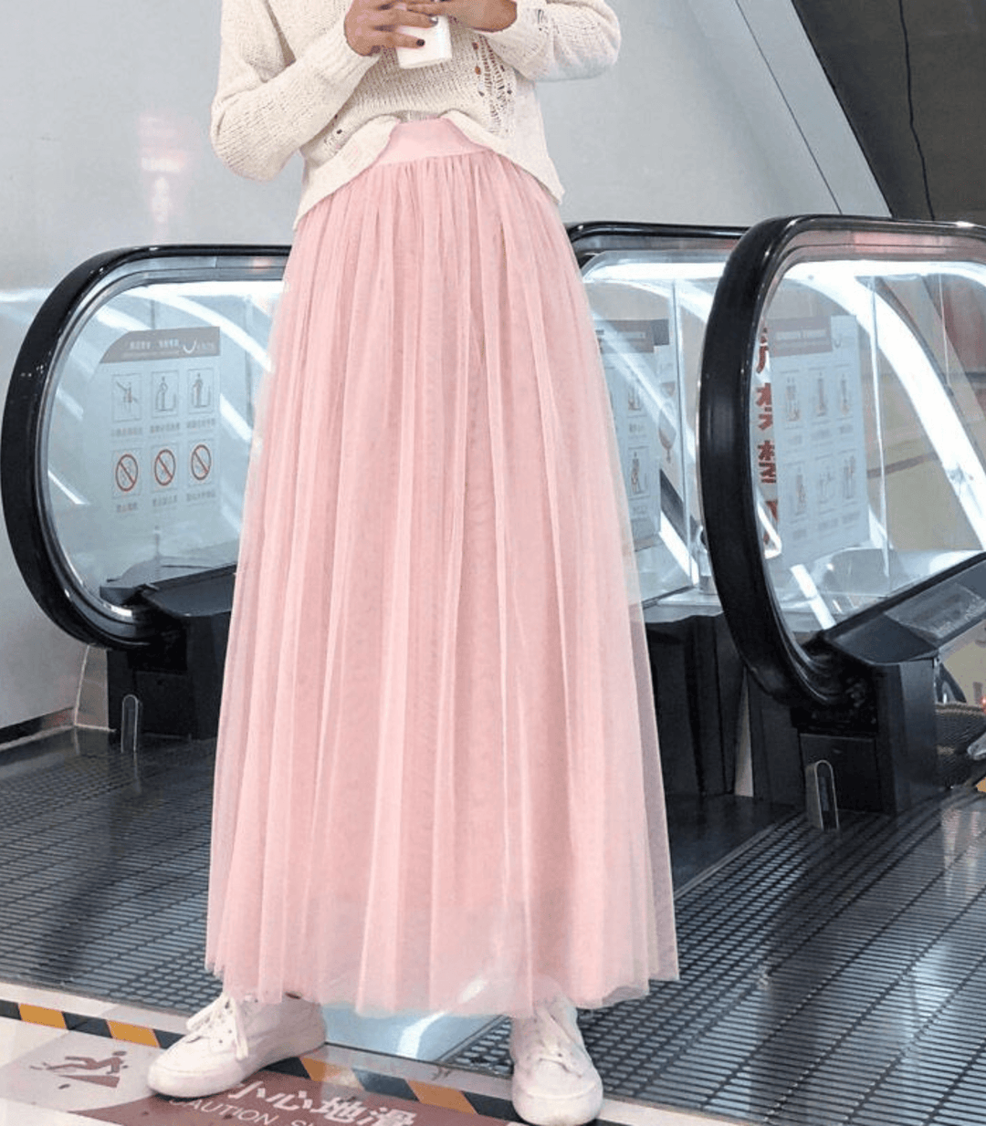 Lune London | Ankle-Length Skirt with High Waist