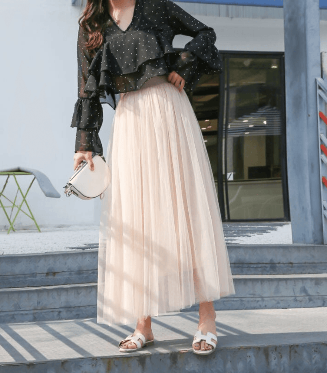 Lune London | Ankle-Length Skirt with High Waist
