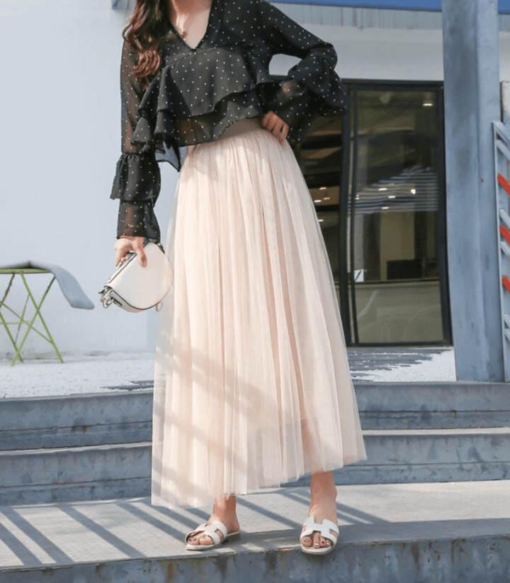 Lune London | Ankle-Length Skirt with High Waist