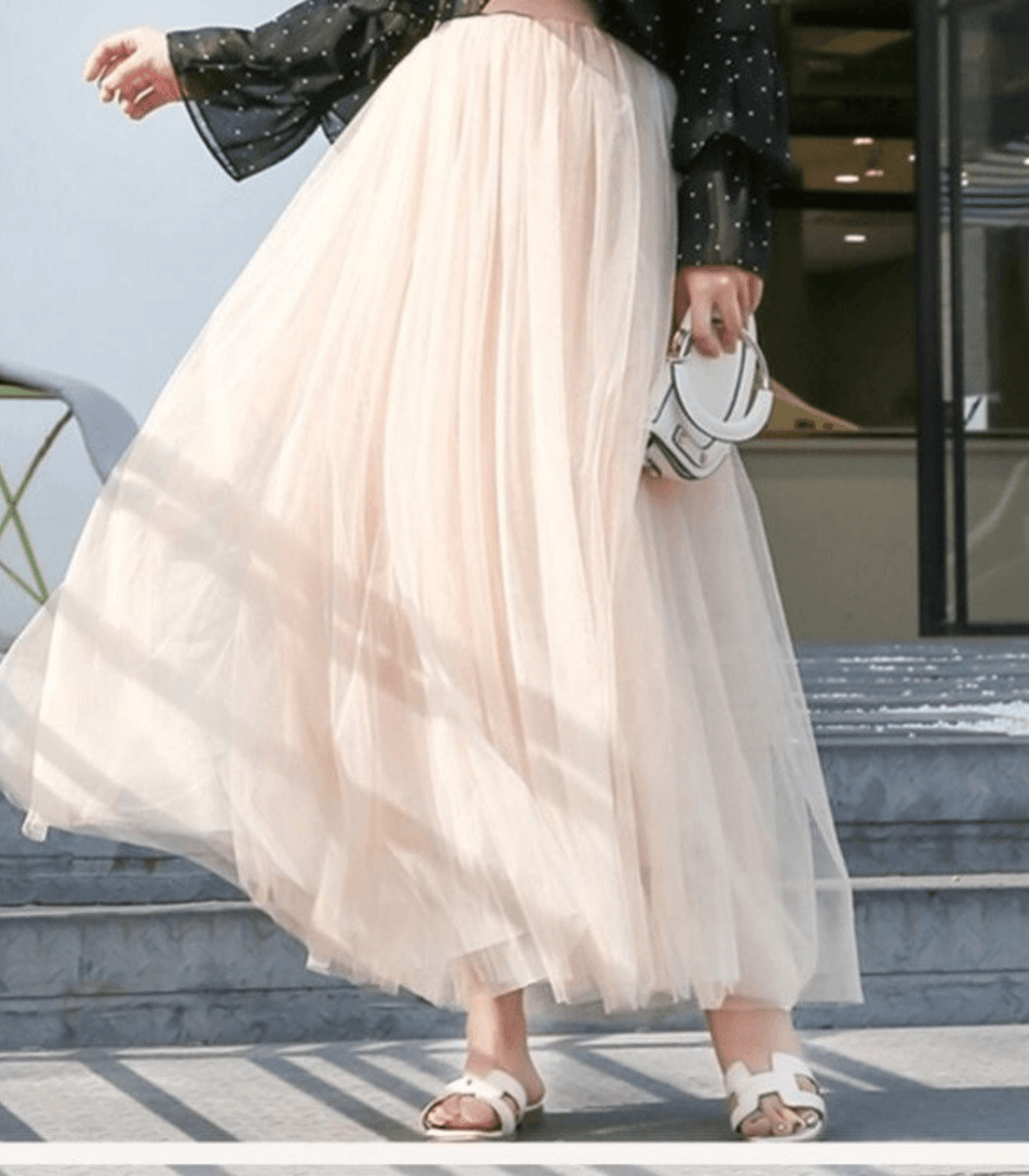 Lune London | Ankle-Length Skirt with High Waist