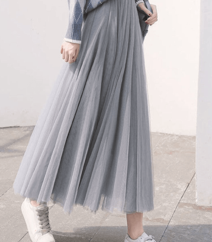 Lune London | Ankle-Length Skirt with High Waist