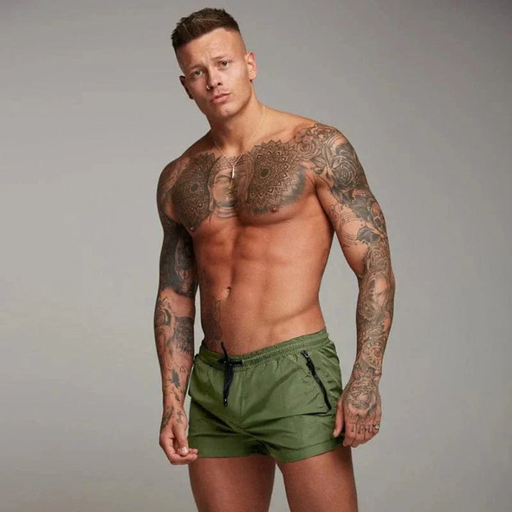 Chic und Stil | Short Swim Trunks for Men with Pocket