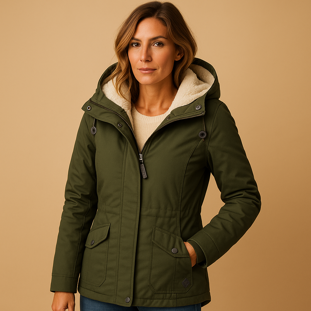 Lune London | Stylish Ladies Parka Winter Jacket with Hood
