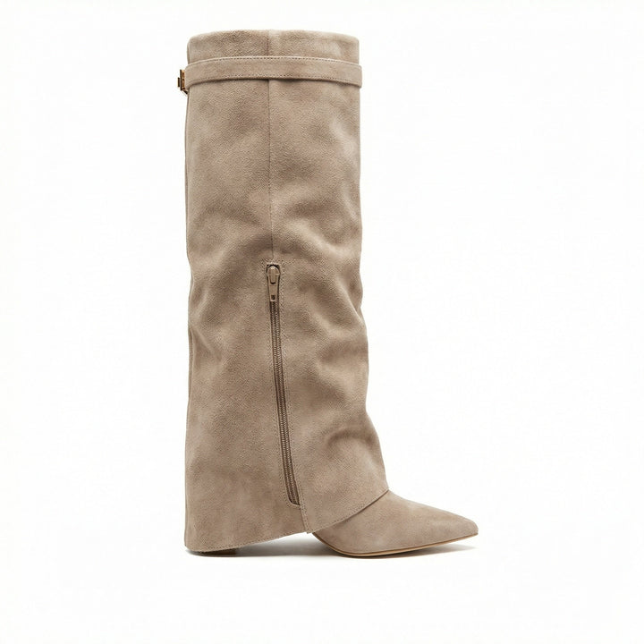 Suede boots for women