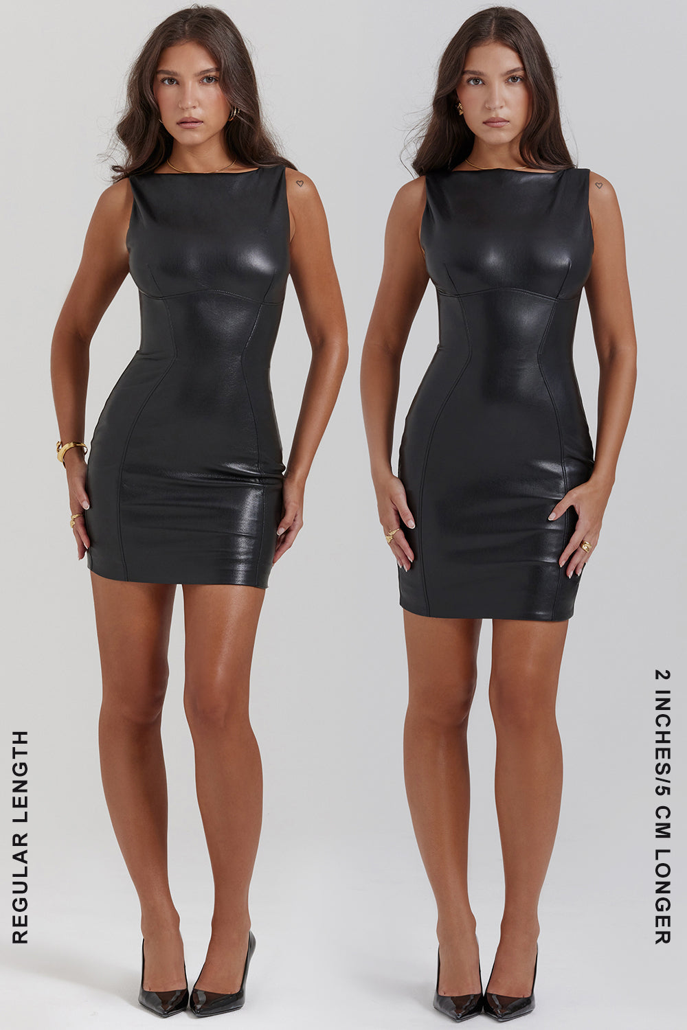 Lune London | Mini Leather Dress Without Sleeves