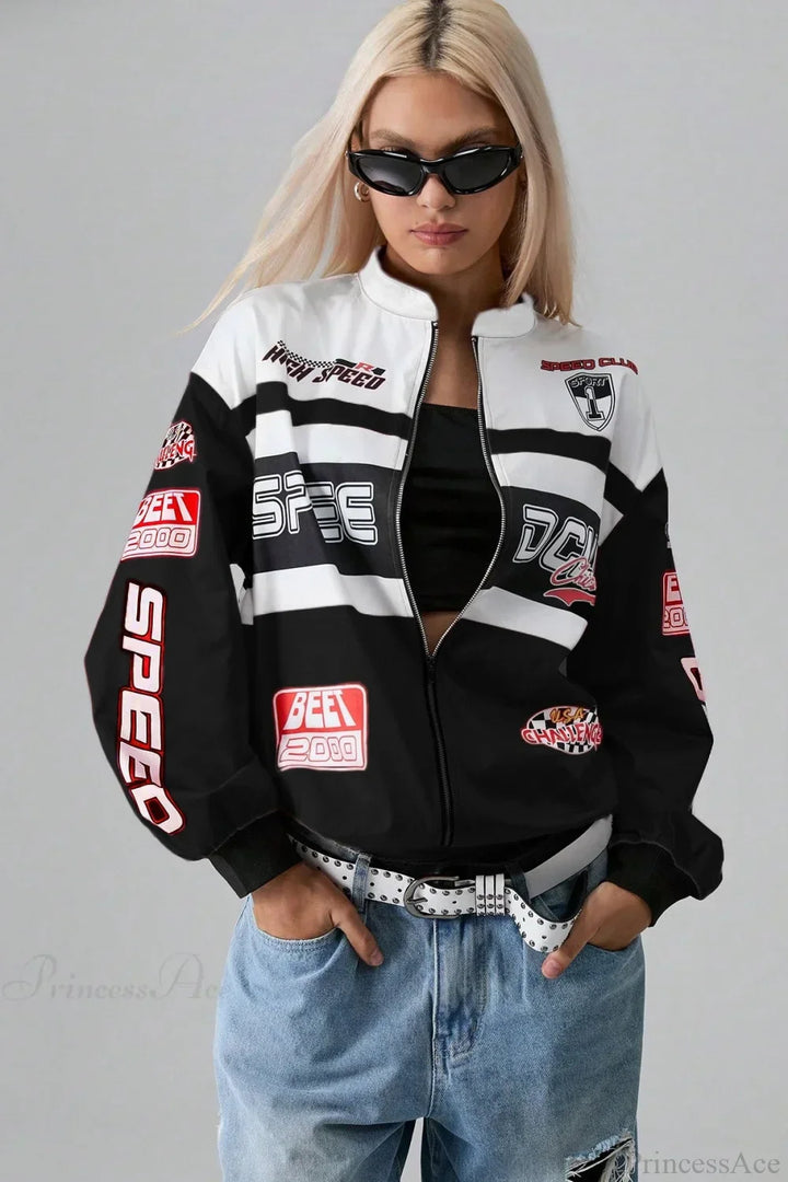 Lune London | Print Long Sleeve Fashion Jacket