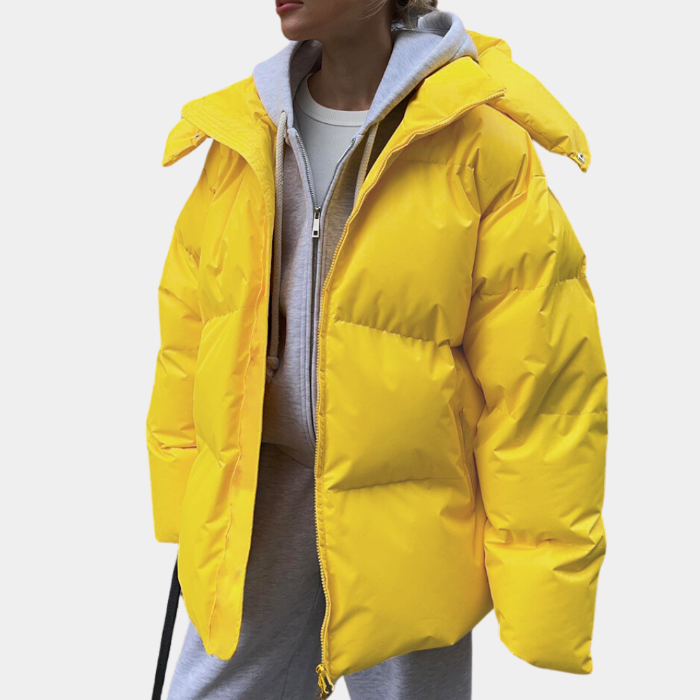 Lune London | Puffer Winter Jacket with Hood Long Sleeve