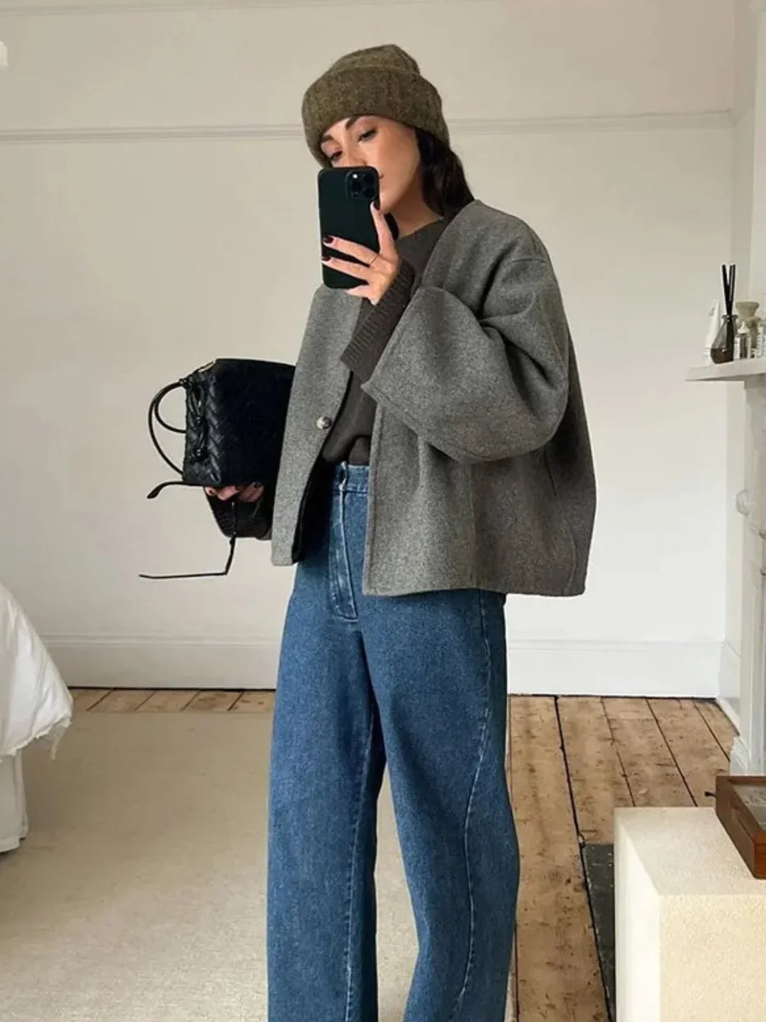 Lune London | Short button-front pocket jacket