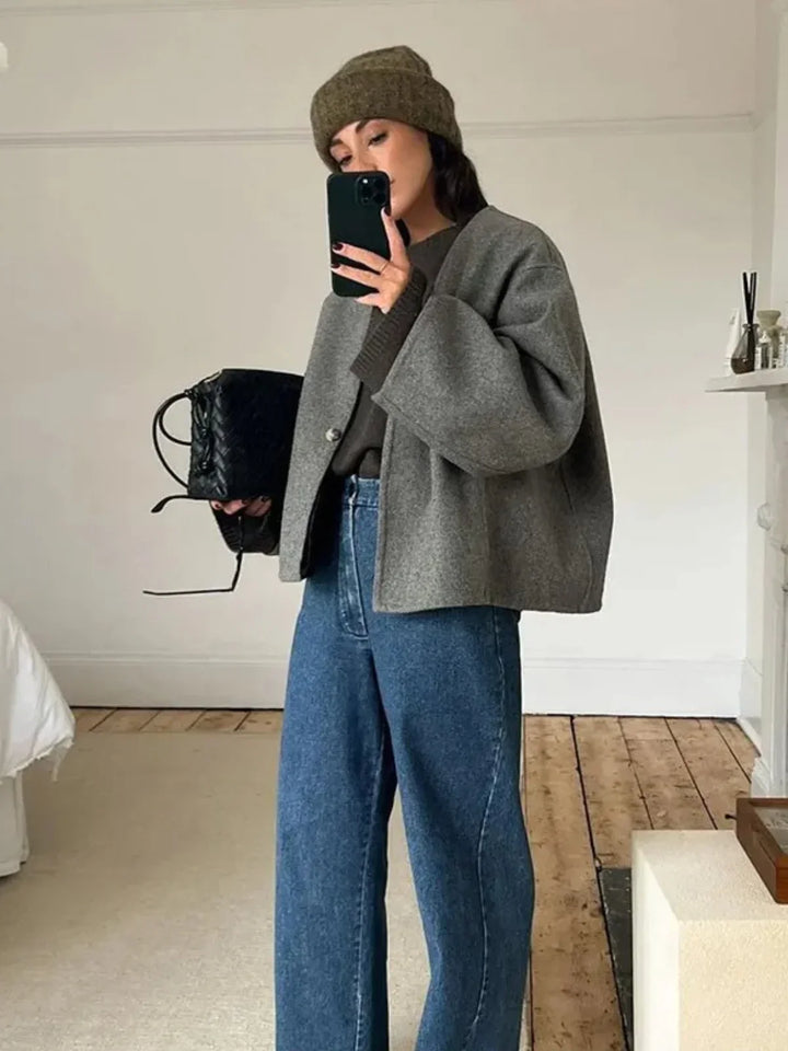 Lune London | Short button-front pocket jacket