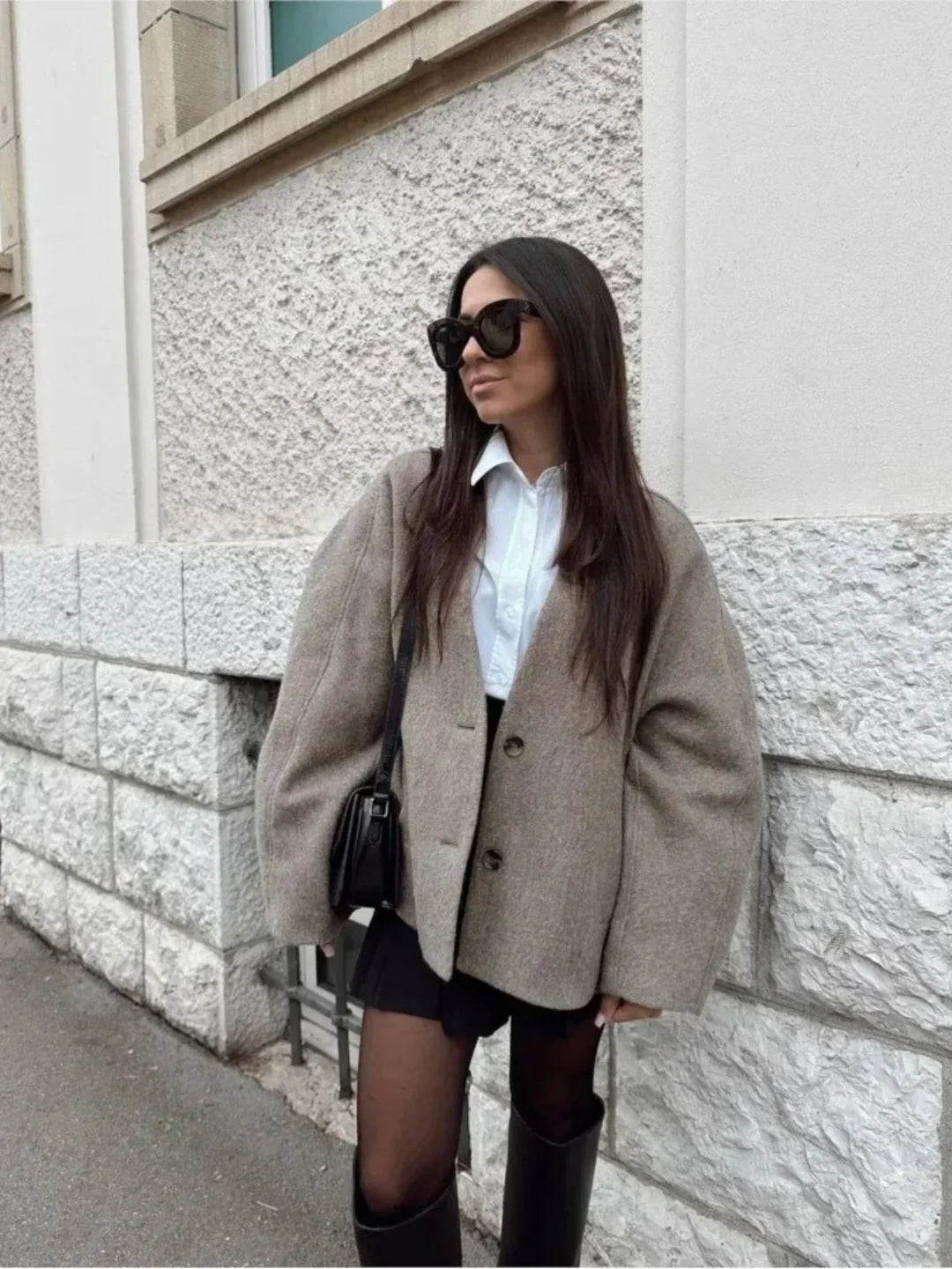 Lune London | Short button-front pocket jacket