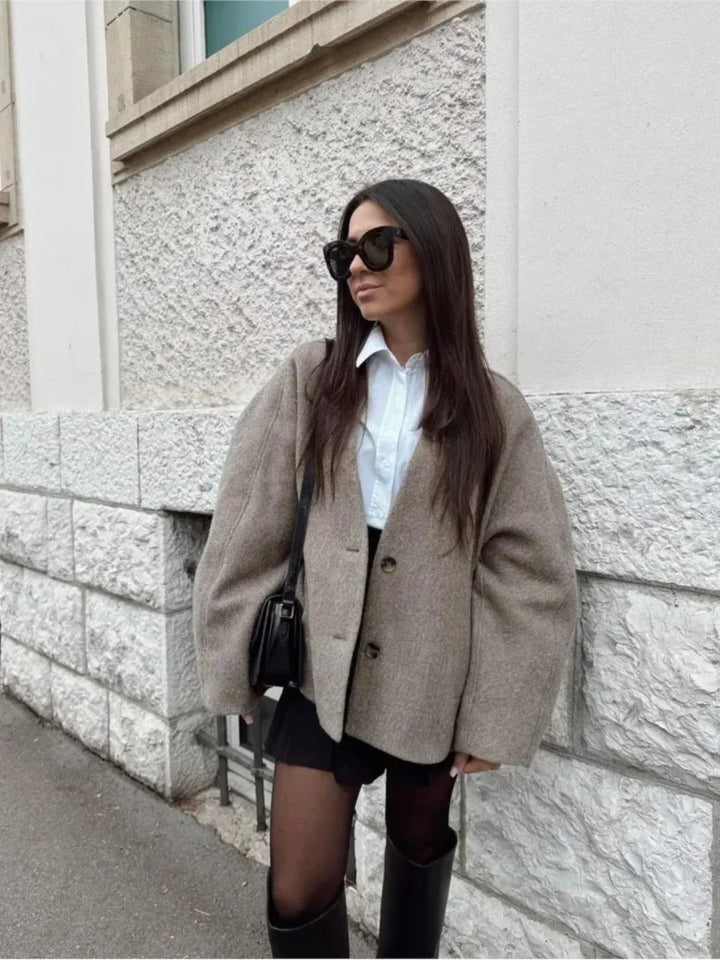 Lune London | Short button-front pocket jacket