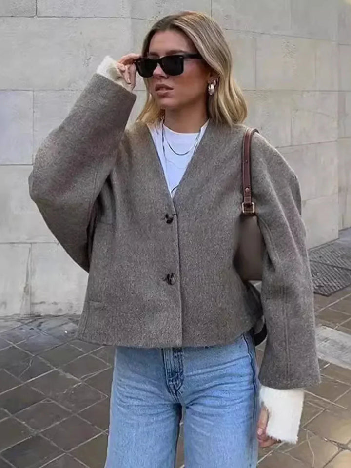 Lune London | Short button-front pocket jacket