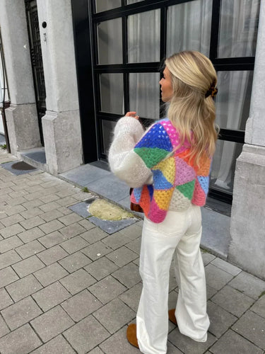 Lune London | Knit Geometric Patchwork Jacket