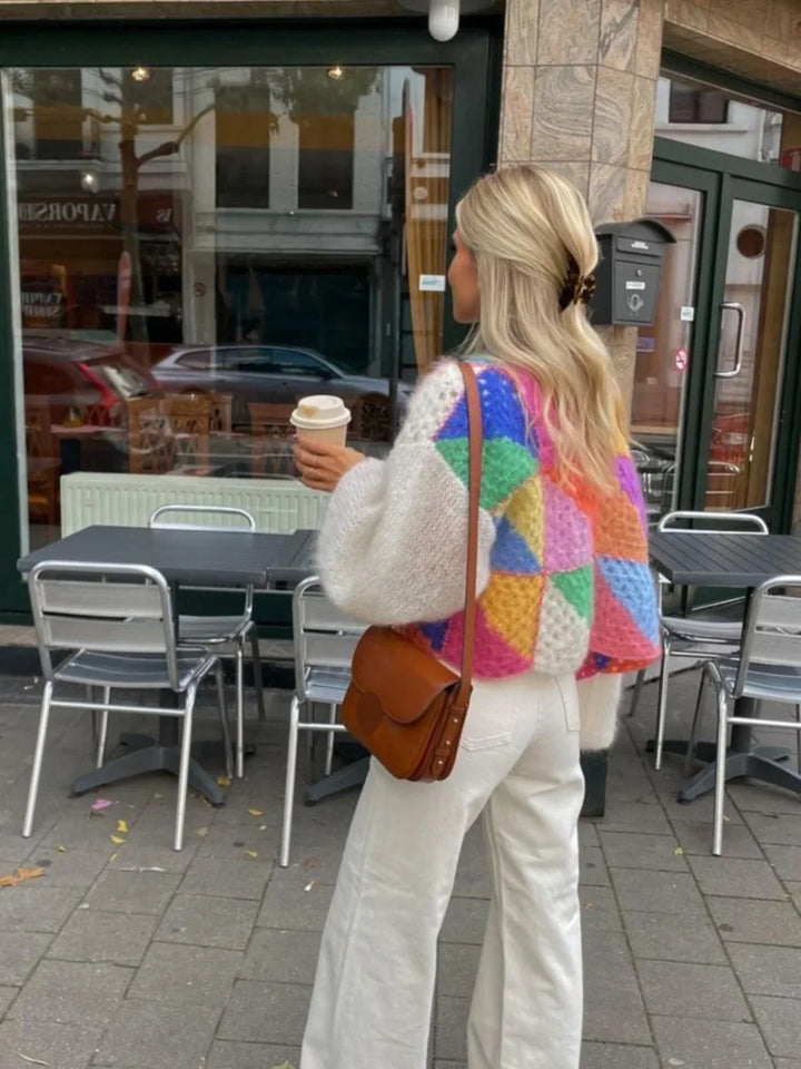 Lune London | Knit Geometric Patchwork Jacket
