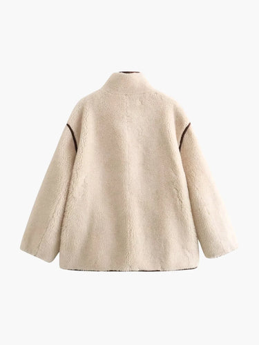 Lune London | Shearling Stand Collar Jacket