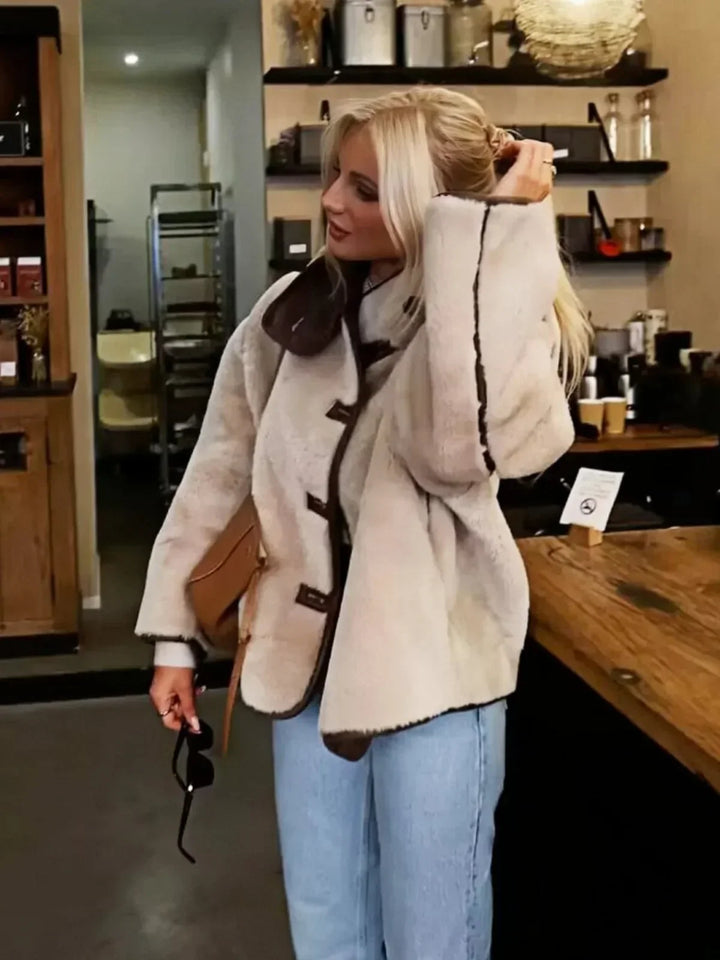 Lune London | Shearling Stand Collar Jacket