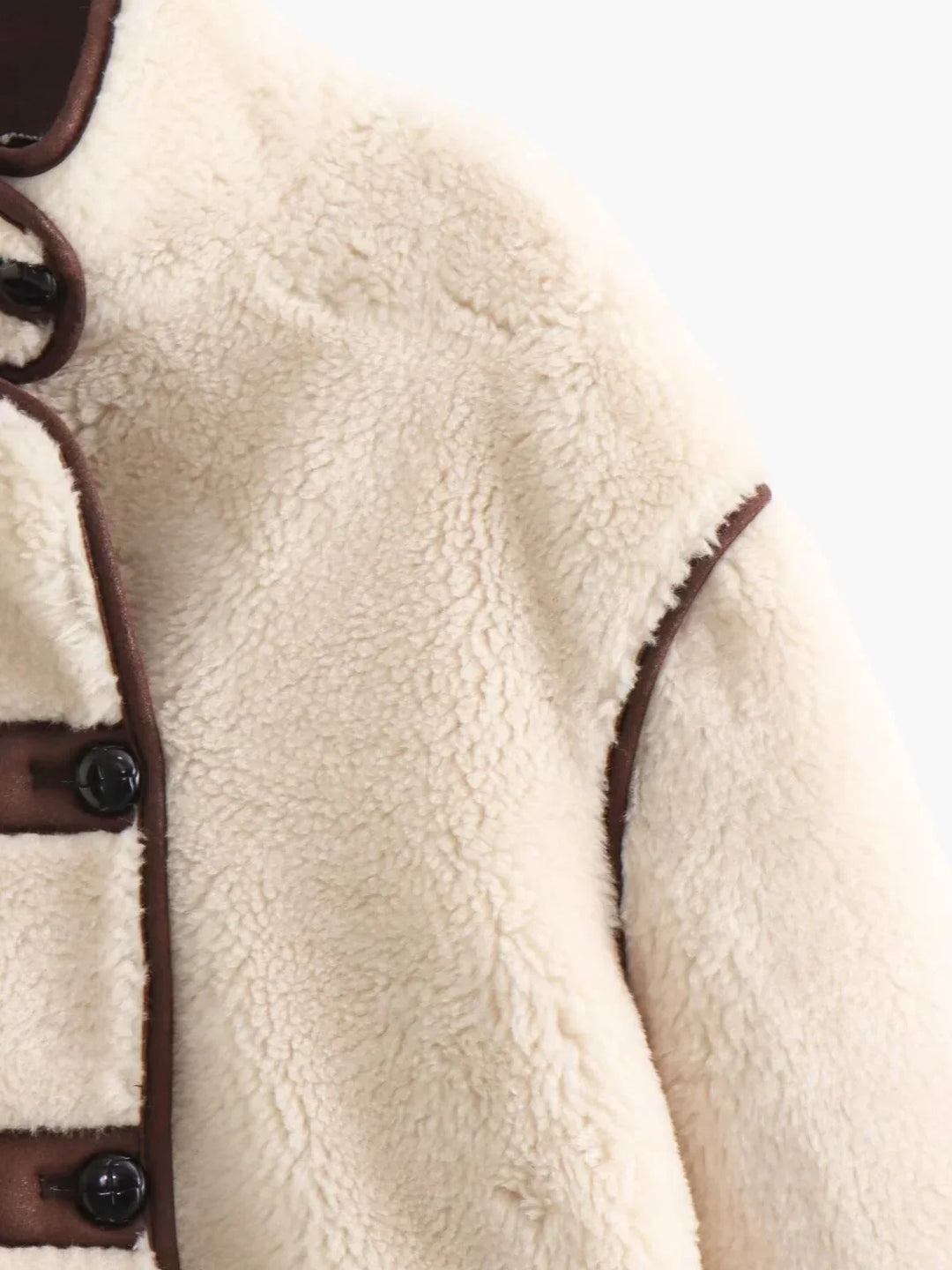 Lune London | Shearling Stand Collar Jacket