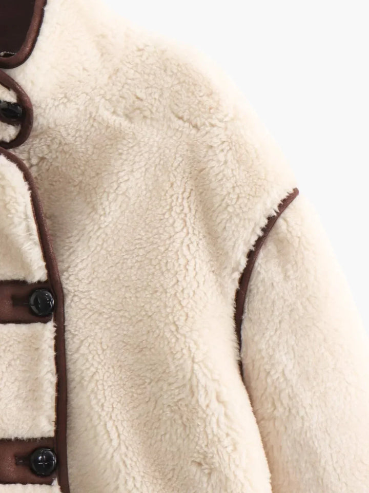 Lune London | Shearling Stand Collar Jacket